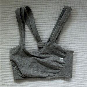 Free people Women's Gray Padded Sports Bra - Comfort Support
